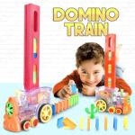 Kidozon 40 Pcs Domino Train Toy Set, Domino Rally Train Model with Lights and Sounds Construction and Stacking Toys - Kidozon - Image 5